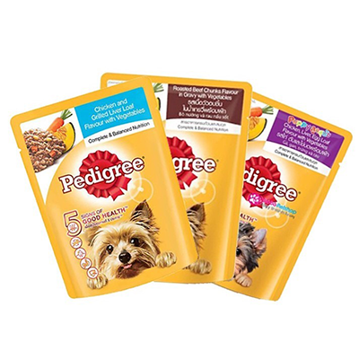 Pate Pedigree cho chó đủ vị gói 80g thức ăn ướt dinh dưỡng chính hãng